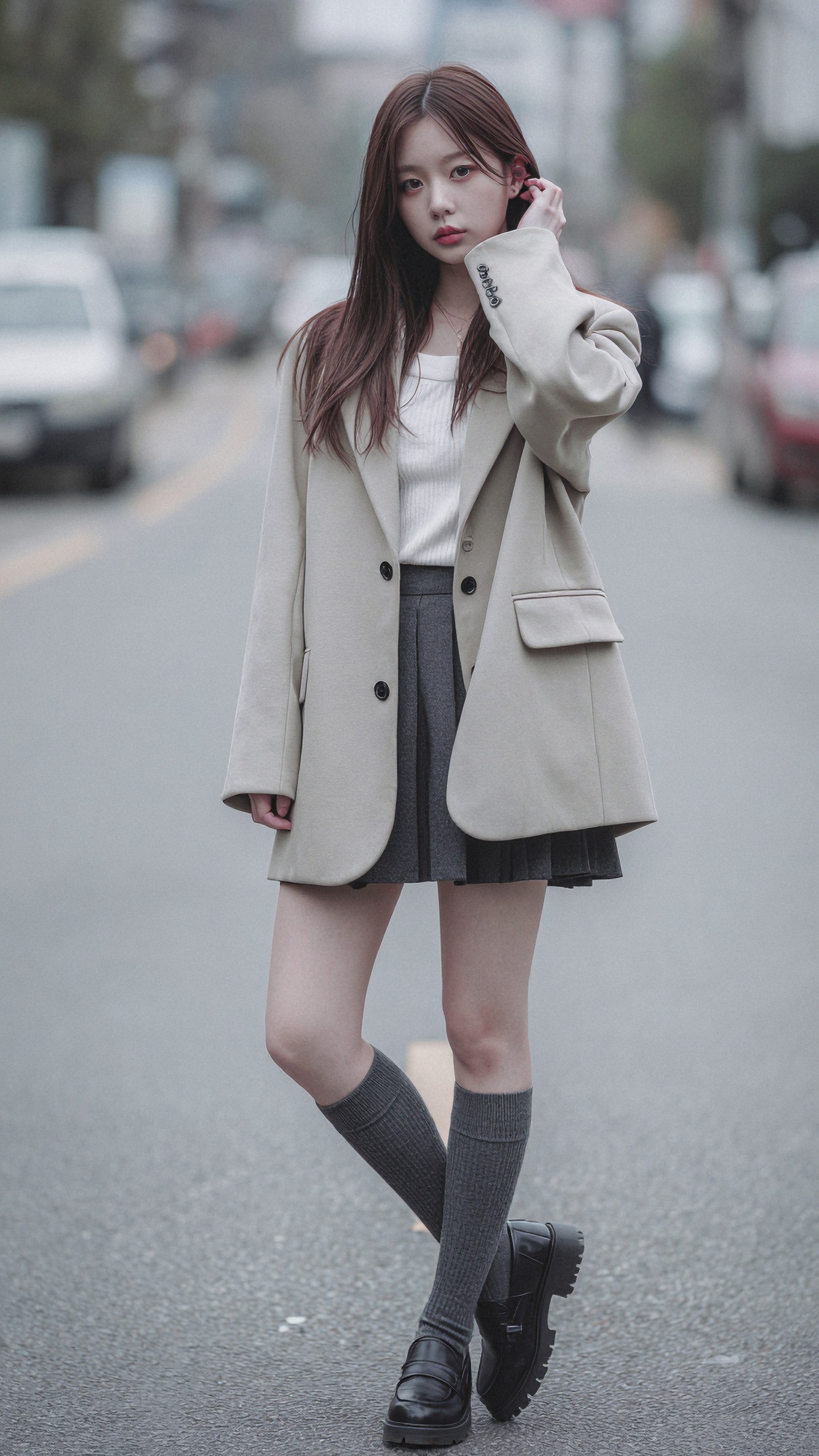 Korean Fashion Model Poses: Prompt Examples for Natural Full-Body Shots 한국어 요약