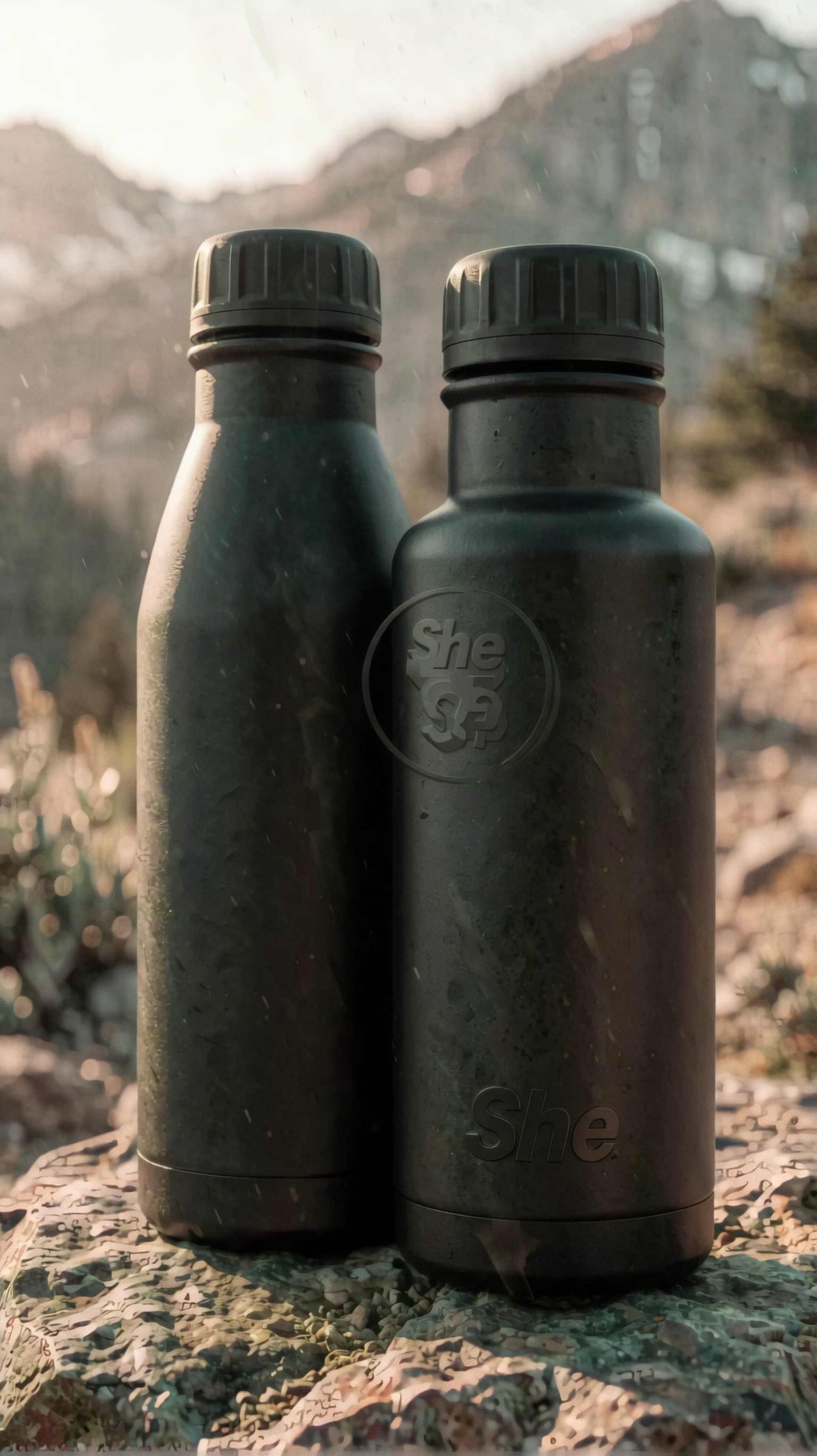 Water bottle lifestyle ad