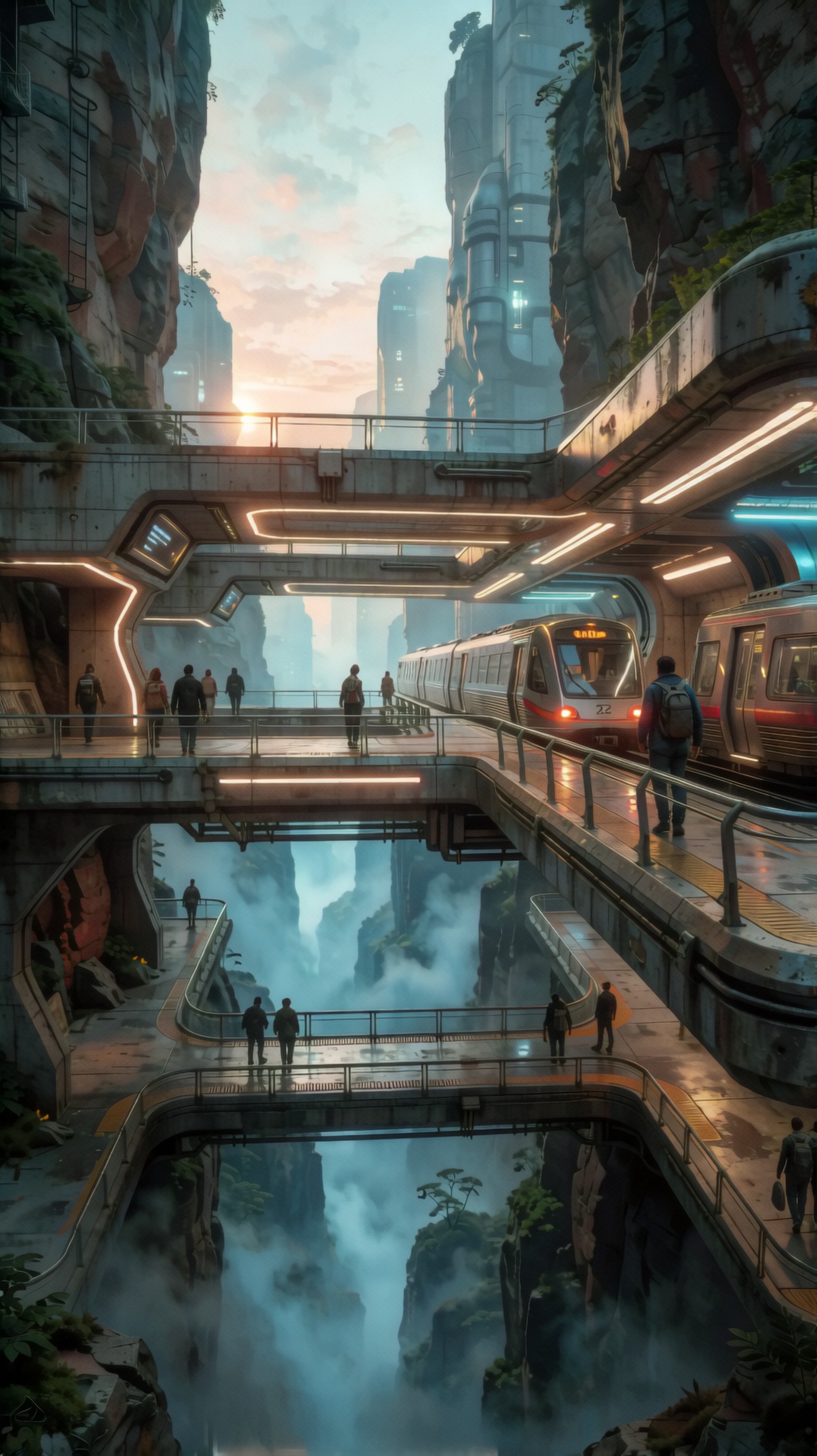 Concept art environment from structured inputs