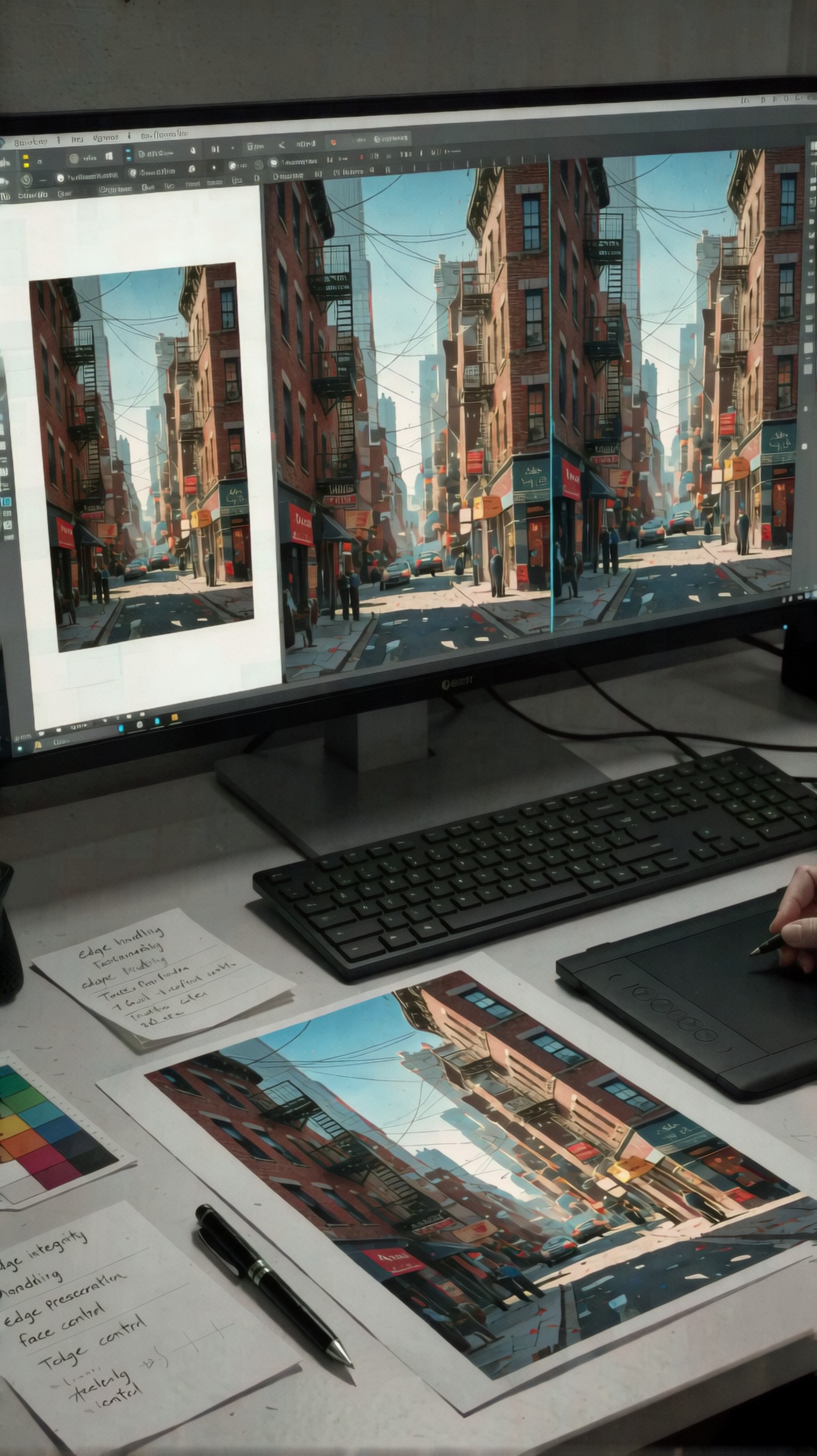 Faithful desktop upscaler comparison scene