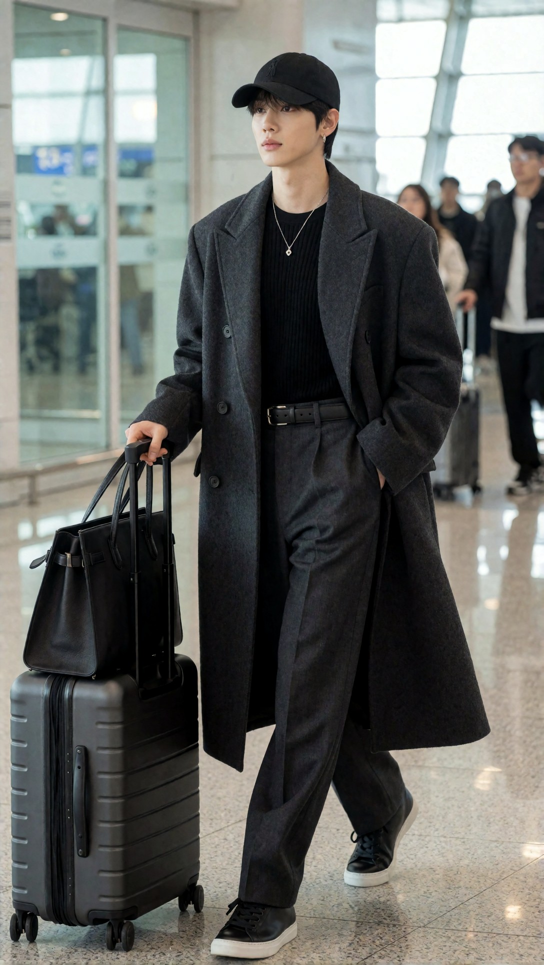 K-Pop Airport Fashion Prompt Examples: Clean Travel Looks, Luxury Layers, and Candid Paparazzi Setups