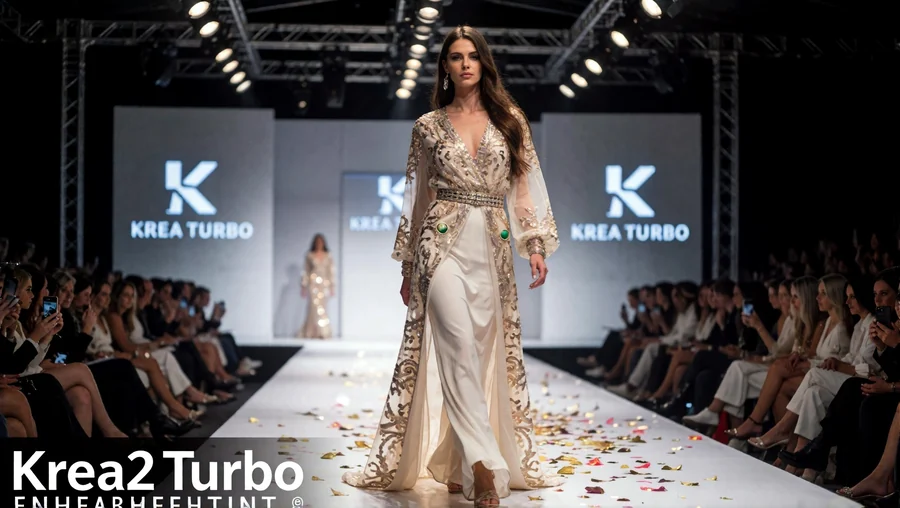 Ivory Gown With Gold Capelet