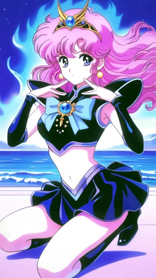 Fashion Beach Golden Pink Blue