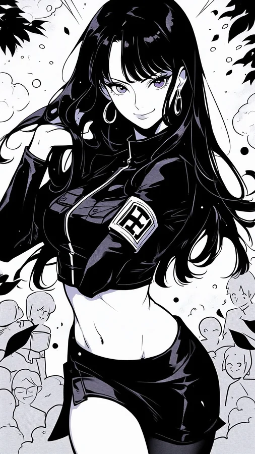 Woman Fashion Daylight Black White