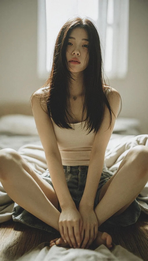 Woman Denim Daylight White