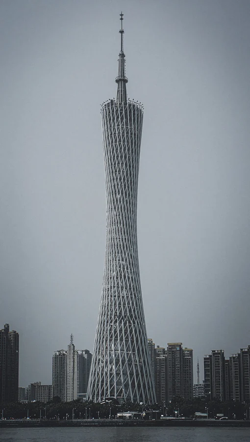 Daylight Canton Tower Stands Tall Against