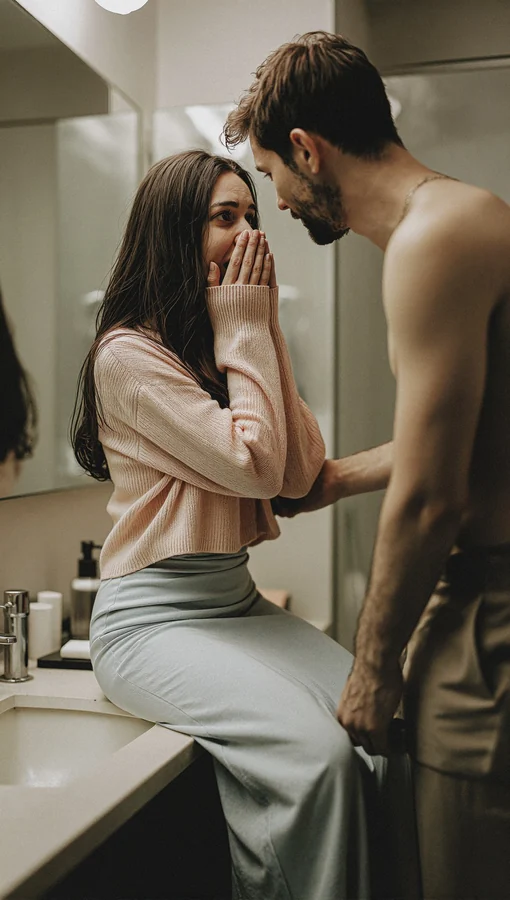 A vertically framed close range lifestyle photograph