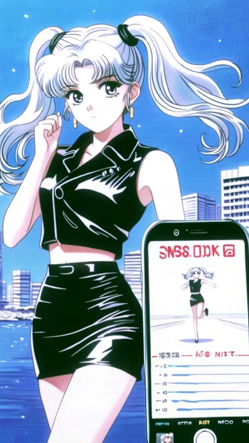 90s melancholy retro Anima Base anime illustration