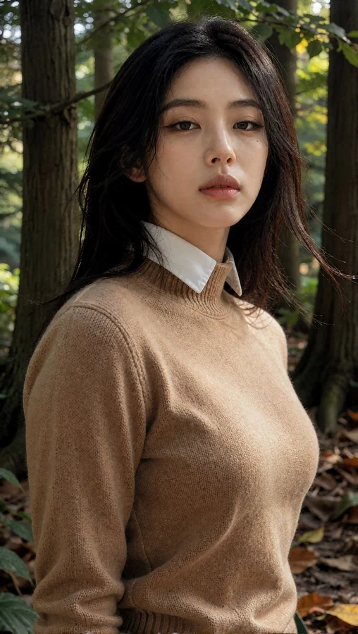 Forest Serenity in Earth Tones