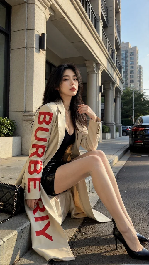 Urban Chic with Cream Blazer