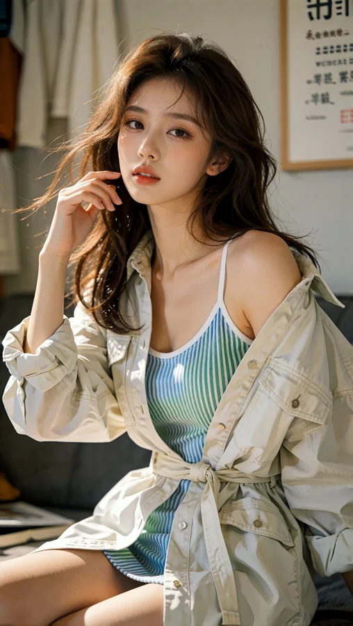 Sunlit Casual Chic Outfit Scene