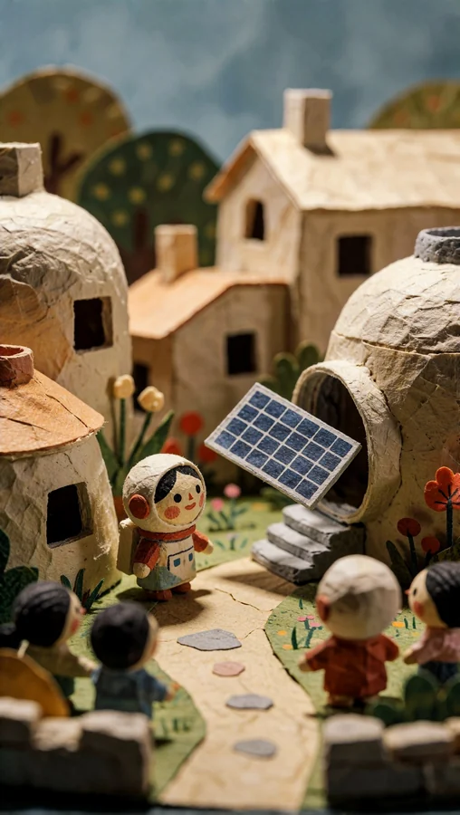 Solar Power for Tiny Village Homes