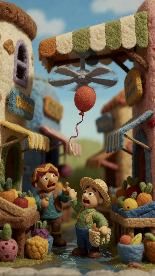 Felt Village Market Chaos